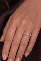 925 Sterling Silver Moissanit-Ring – Hjärtformad Lamis