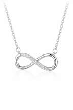 Ailmay 925 Sterling Silver Oändlig Kärlek Hänge