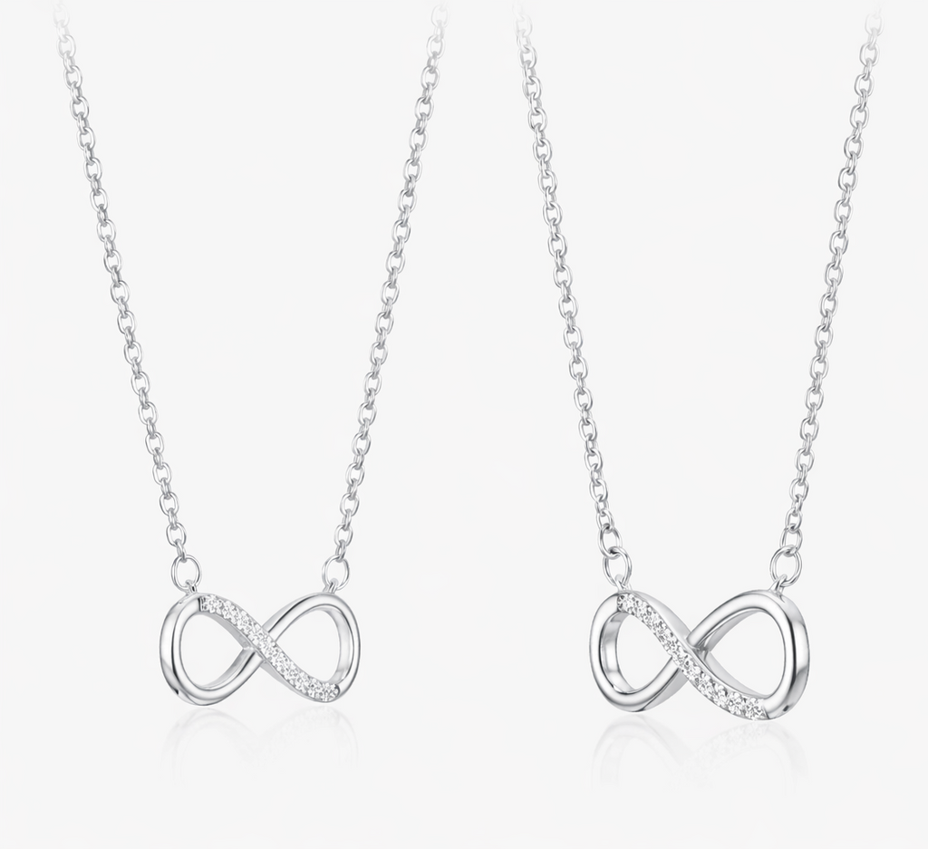Ailmay 925 Sterling Silver Oändlig Kärlek Hänge