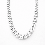 S925 cubansk kedjehalsband i silver Lamis