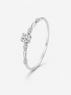 925 Sterling Silver Moissanit-Ring – Hjärtformad Lamis