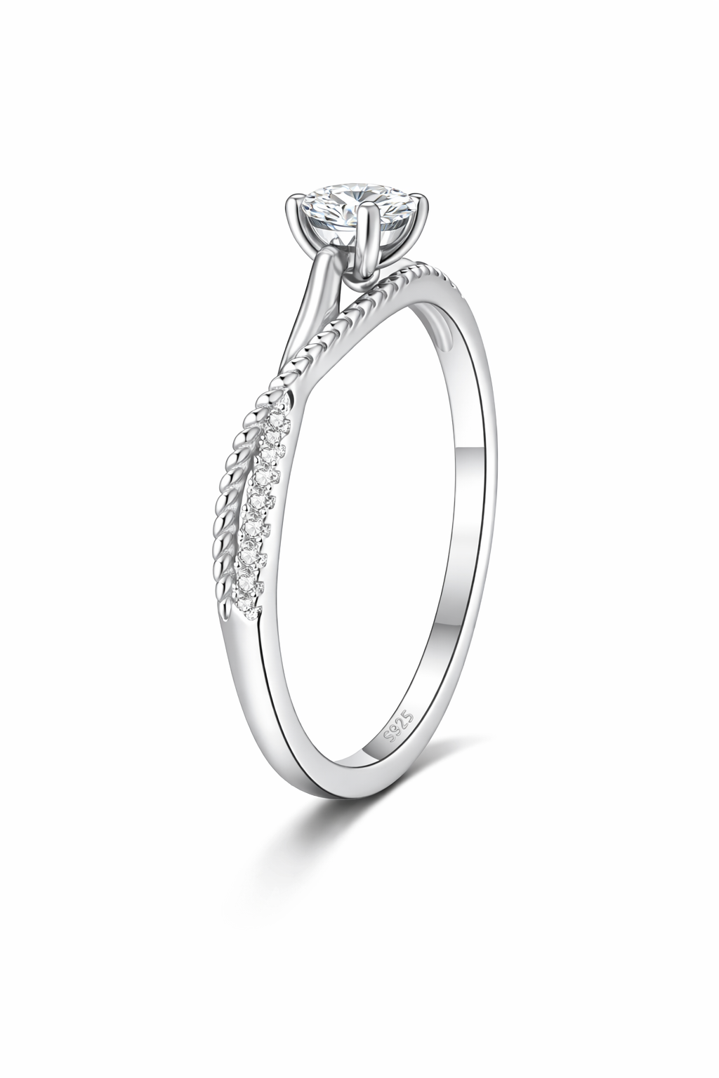 S925 sterlingsilverring med sex klor Lamis