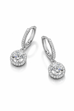 S925 runda örhängen i sterlingsilver Lamis