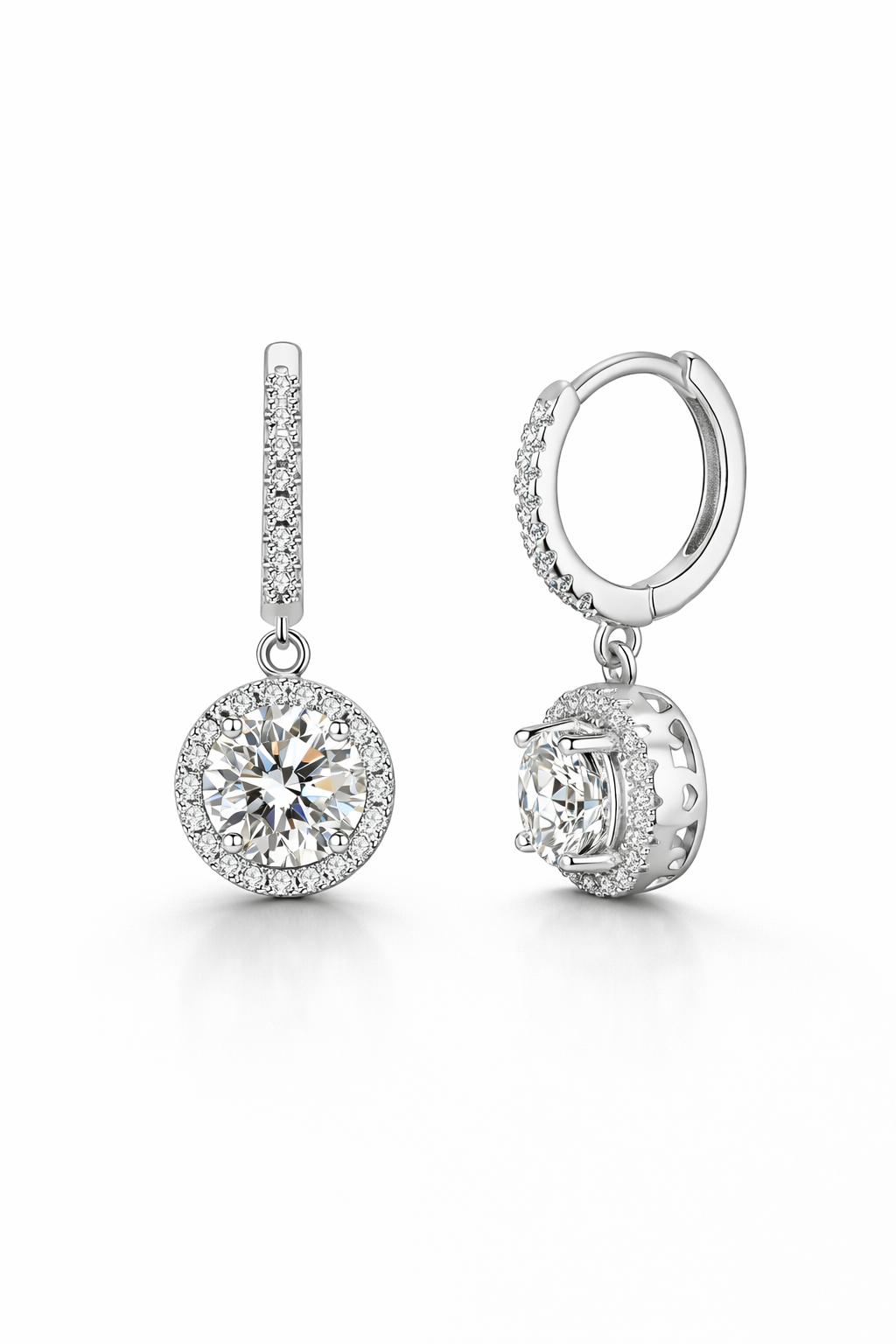 S925 runda örhängen i sterlingsilver Lamis