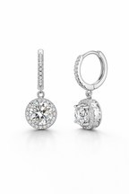 S925 runda örhängen i sterlingsilver Lamis