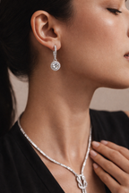S925 runda örhängen i sterlingsilver Lamis