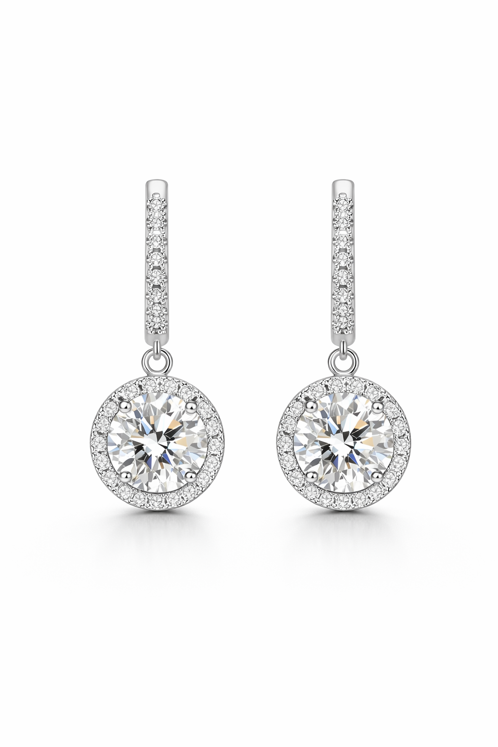 S925 runda örhängen i sterlingsilver Lamis