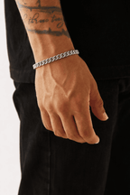 S925 cubanskt kedjearmband i silver Lamis