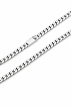 S925 cubansk kedjehalsband i silver Lamis