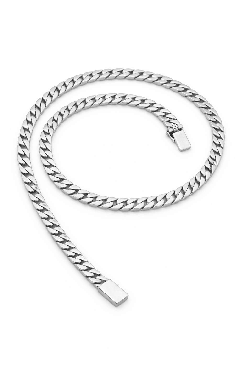 S925 cubansk kedjehalsband i silver Lamis
