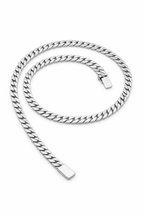 S925 cubansk kedjehalsband i silver Lamis