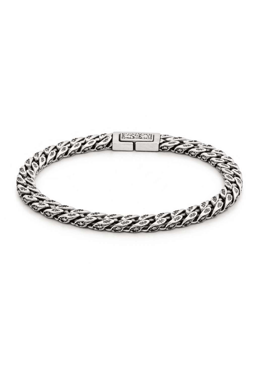 S925 silverarmband med diamant i retrostil Lamis