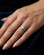 S925 sterlingsilverring med gnistrande diamanter Lamis